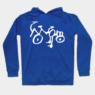 MOM / BIKE (white) Hoodie